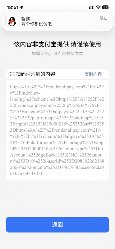 支付宝扫码支付链接不对-菜鸟论坛